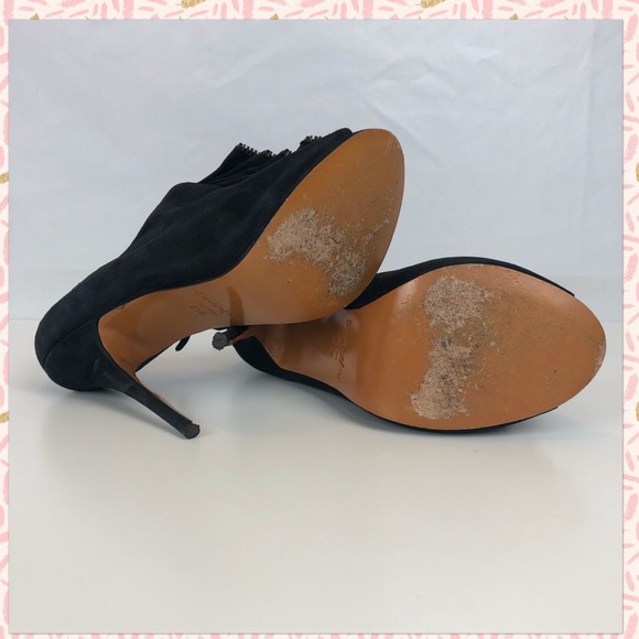 Elizabeth & James Zipper Accent Suede Booties - Picture 3 of 7